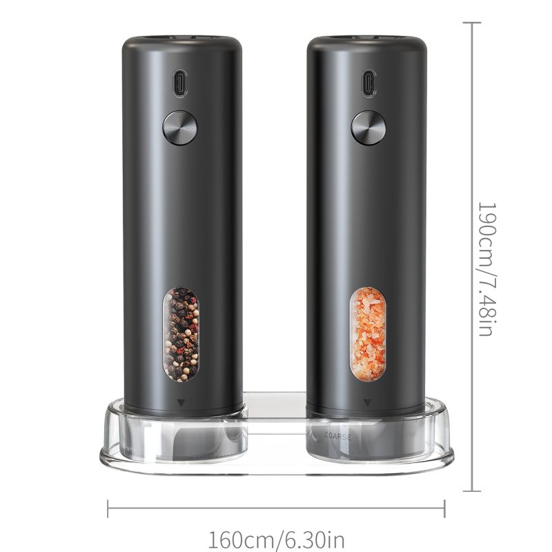 源头工厂-科力通-科力通底座充电胡椒盐电动研磨器(带底座)厨房工具KYMQ-65A/A-BS/C外置粗细调节环 - 图片 14