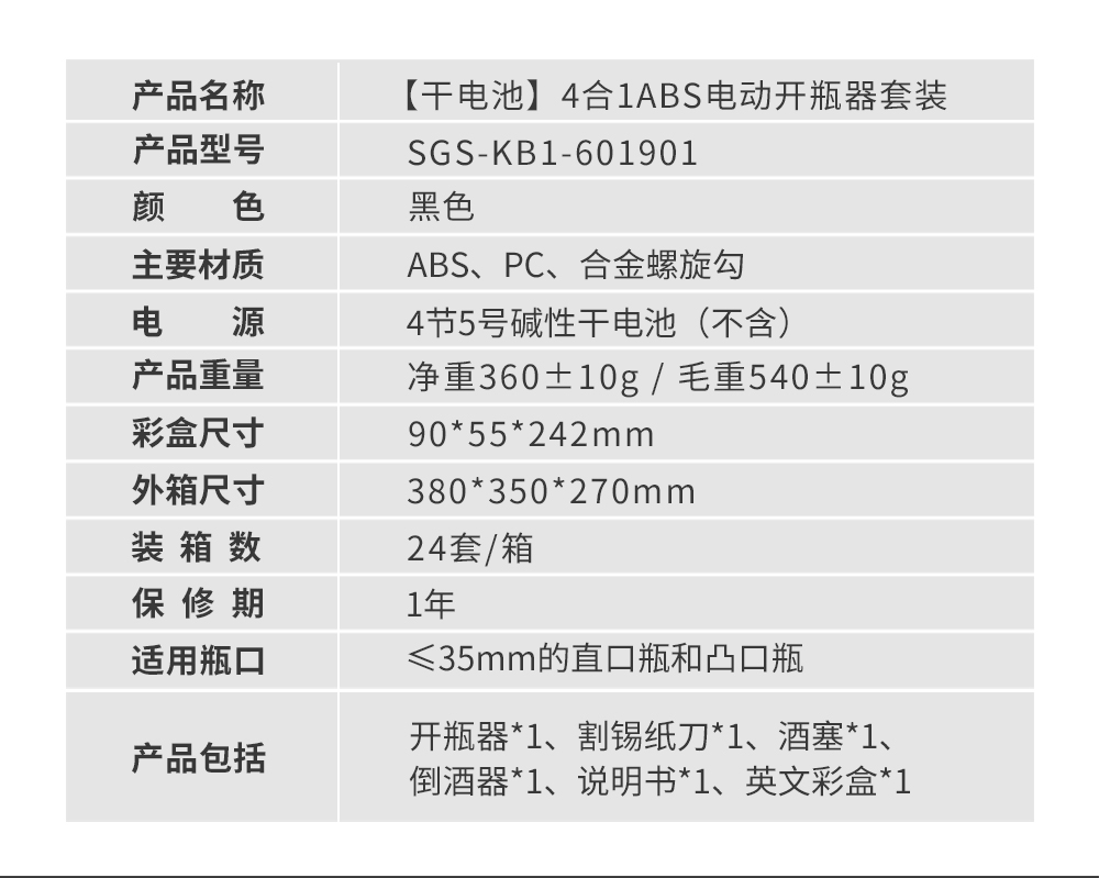 SGS KB1 601901 1000 04 SGS KB1 601901 1000 04