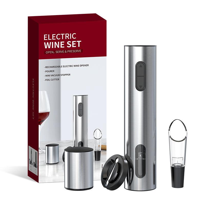 AGS-KP3-362102A KLT Rechargeable Electric Corkscrew Wine Accessory Gift Set - KLT (ZHUHAI KELITONG ELECTRONIC CO., LTD.)