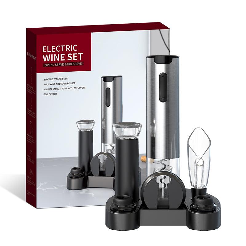 CGS-KP3-361803A KLT Rechargeable Electric Corkscrew Wine Accessory Gift Set - KLT (ZHUHAI KELITONG ELECTRONIC CO., LTD.)