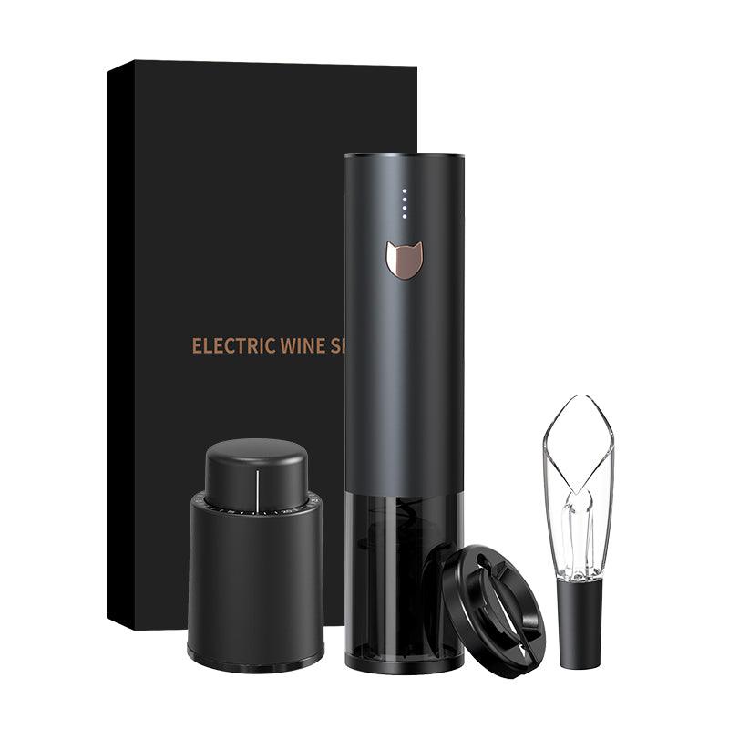 GS-KP4-372101C KLT Built-in Lithium Rechargeable Electric Corkscrew Gift Set with Foil Cutter stopper and pourer - KLT (ZHUHAI KELITONG ELECTRONIC CO., LTD.)