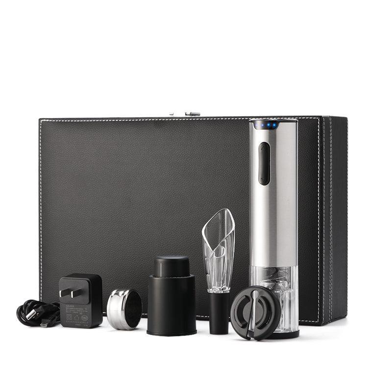 KGS-KP3-371803A KLT Rechargeable Electric Corkscrew Wine Accessory Leather Case Gift Set - KLT (ZHUHAI KELITONG ELECTRONIC CO., LTD.)