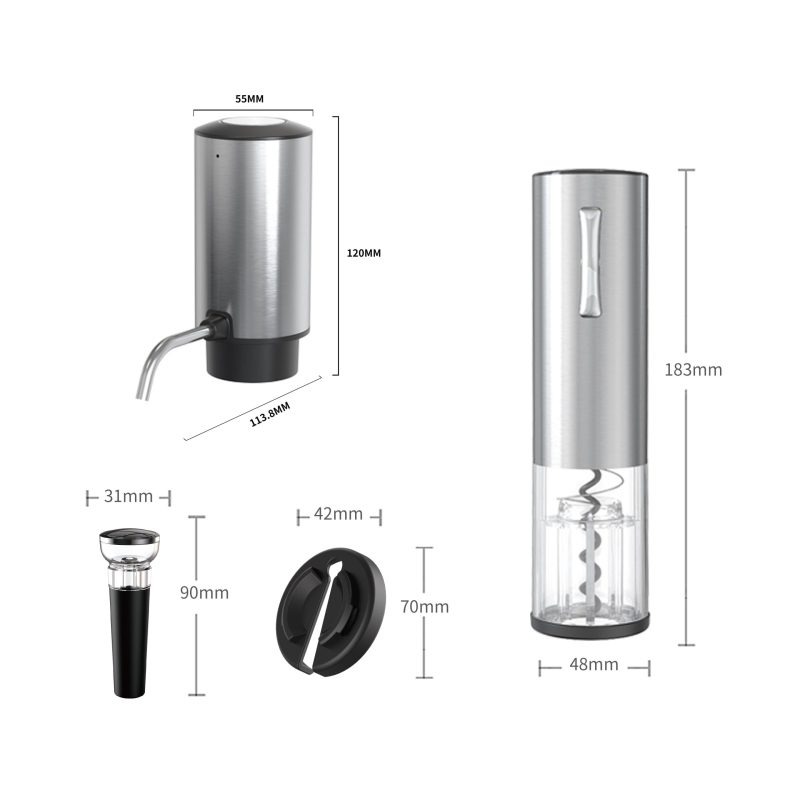 KLT All in One Electric Wine Dispenser Areator Pourer Gift Set SGS-KD-8 - KLT (ZHUHAI KELITONG ELECTRONIC CO., LTD.)