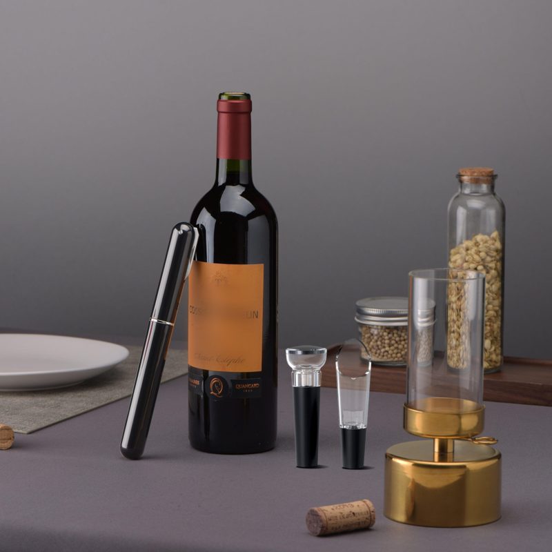 KLT Manual Pen-Style Wine Bottle Opener Corkscrew Set with Foil Cutter and Pourer – SGS-KH1-002101 - KLT (ZHUHAI KELITONG ELECTRONIC CO., LTD.)