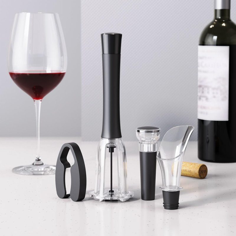 KLT Manual Wine Bottle Opener Corkscrew with Air Pressure KGS-KH1-001901 - KLT (ZHUHAI KELITONG ELECTRONIC CO., LTD.)