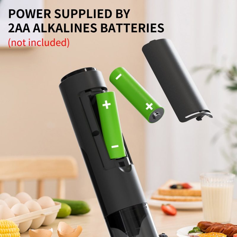 源头工厂-科力通-KJBQ-64 科力通AA电池电动奶泡器自动牛奶发泡器咖啡搅拌器咖啡厨房带收纳套 - 图片 5