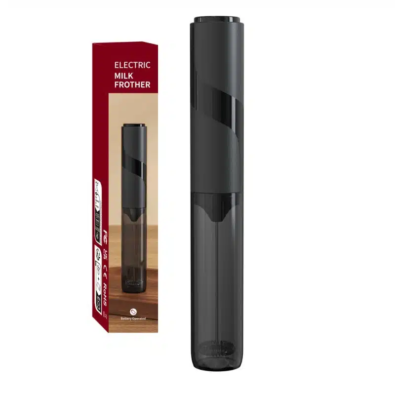 源头工厂-科力通-KJBQ-64 科力通AA电池电动奶泡器自动牛奶发泡器咖啡搅拌器咖啡厨房带收纳套