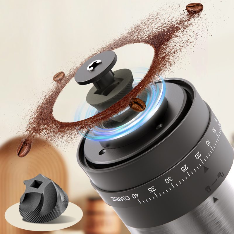 源头工厂-科力通-KMDJ-4AW款科力通电动咖啡研磨器陶瓷研磨头版本带外部粗细调节环 - 图片 7