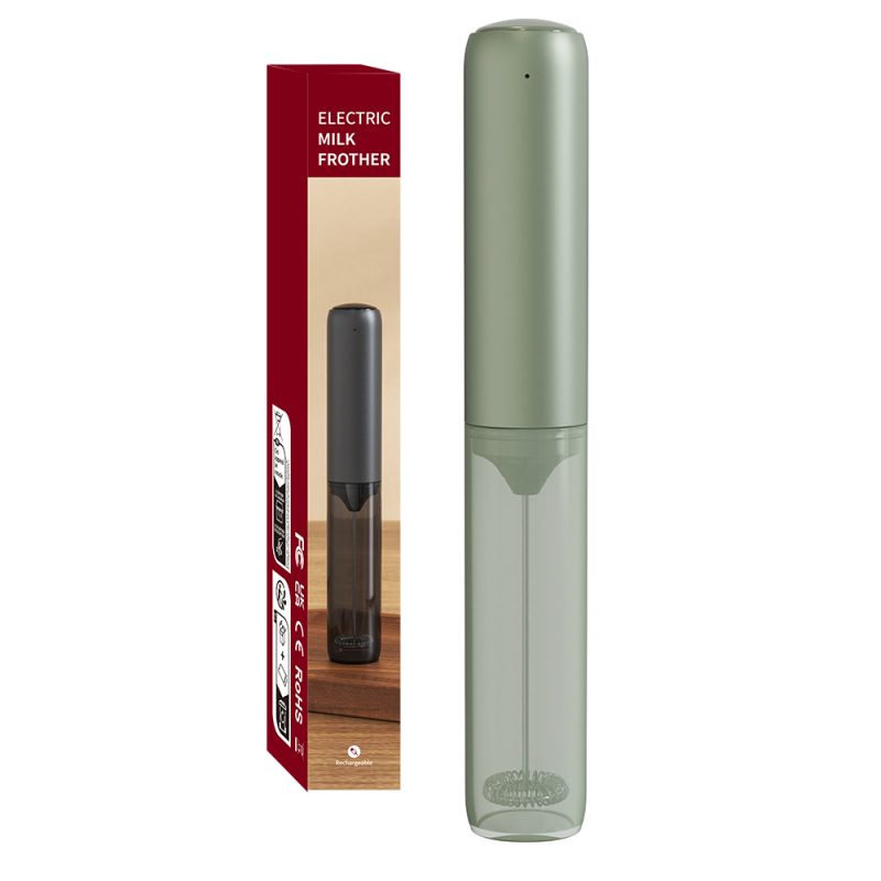 源头工厂-科力通-KJBQ-65款科力通多色充电便携电动奶泡器自动牛奶发泡器咖啡搅拌器咖啡厨房带收纳套 - 图片 27