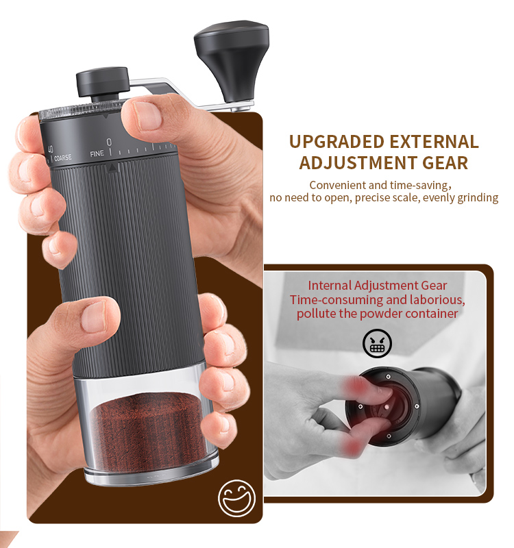 科力通2025全新外调档铝合金手摇磨豆机ODM/OEM代工厂| 咖啡豆磨粉机KMDJ-LCP款 贴牌定制|电商爆款厨房小家电批发拿货|科力通-27年源头厂家 - 图片 7