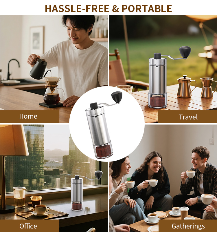 科力通2025全新高质量不锈钢手摇磨豆机ODM/OEM代工厂| 家用高端磨豆机 KMDJ-KCT-W2款 贴牌定制|电商爆款厨房小家电批发拿货|科力通-27年源头厂家 - 图片 5