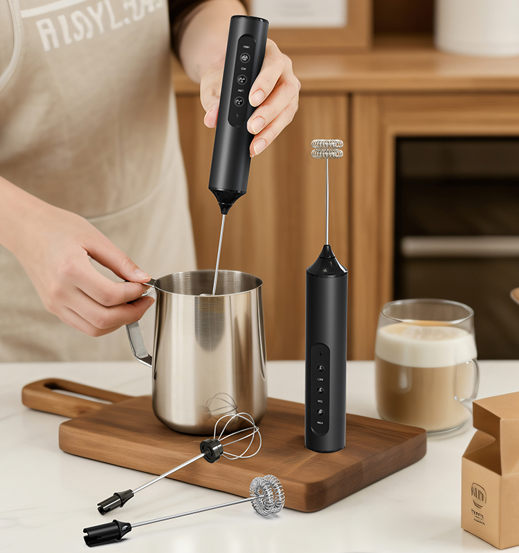 电动奶泡器源头工厂 2025新款调速版本 KJBQ-23X 科力通锂电池充电式电动奶泡器实力厂家牛奶发泡器咖啡搅拌器咖啡厨房 - 图片 4