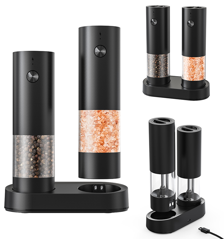 2025 新款超大料仓底座充电款电动胡椒研磨器两只装 KYMQ-95C款 贴牌定制|电商爆款厨房小家电批发拿货|科力通-27年源头厂家 - 图片 10