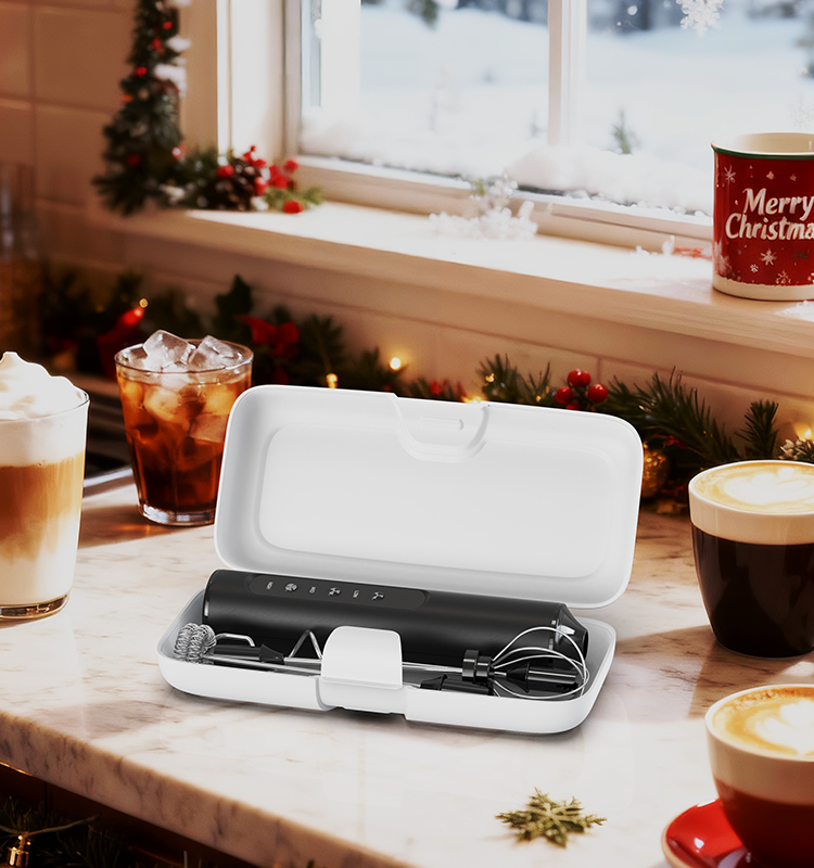 电动奶泡器源头工厂 2025新款调速版本 KJBQ-23X-BOX 便携版本 科力通锂电池充电式电动奶泡器实力厂家牛奶发泡器咖啡搅拌器咖啡厨房 - 图片 7