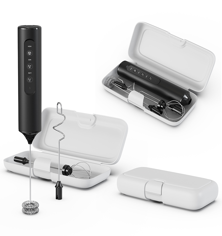 电动奶泡器源头工厂 2025新款调速版本 KJBQ-23X-BOX 便携版本 科力通锂电池充电式电动奶泡器实力厂家牛奶发泡器咖啡搅拌器咖啡厨房 - 图片 3