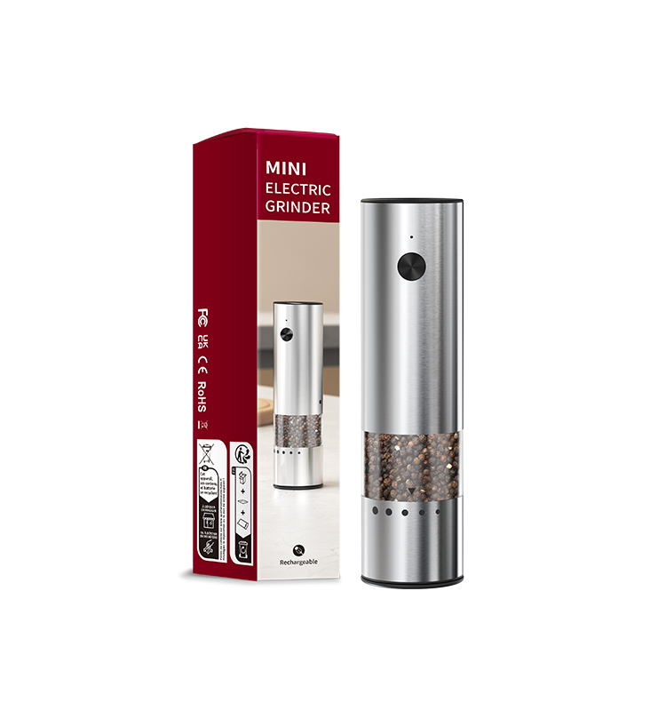 日韩友好款 2025 科力通最新迷你款电动胡椒研磨器(单支装) ODM/OEM代工厂 | 胡椒研磨器推荐 KYMQ-82A款 贴牌定制|电商爆款厨房小家电批发拿货|科力通-27年源头厂家 2025新款充电不锈钢电动胡椒盐研磨器 外部粗细调节环 - 图片 8