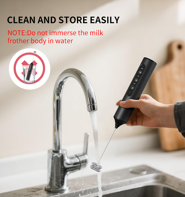 电动奶泡器源头工厂 2025新款调速版本 KJBQ-23X 科力通锂电池充电式电动奶泡器实力厂家牛奶发泡器咖啡搅拌器咖啡厨房 - 图片 10